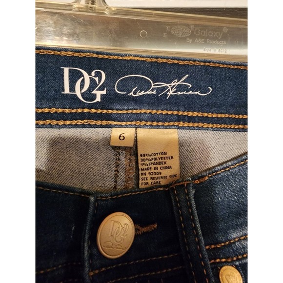 NWOT Diane Gilman DG2 High Rise Skinny Woman Blue Jean 6 VINTAGE - Picture 2 of 3